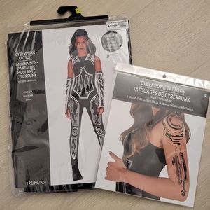 New Cyberpunk Costume S/M + Tattoos